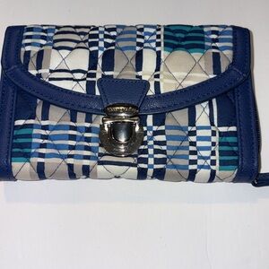 🆕 Vera Bradley Ultimate Wristlet  Quilted Women's Bag-Santiago Woven